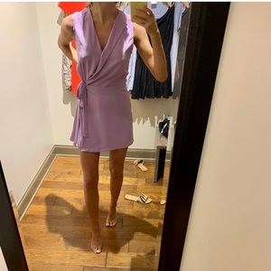 Naked Zebra lavender romper that looks like dress. Never worn! NWT size small